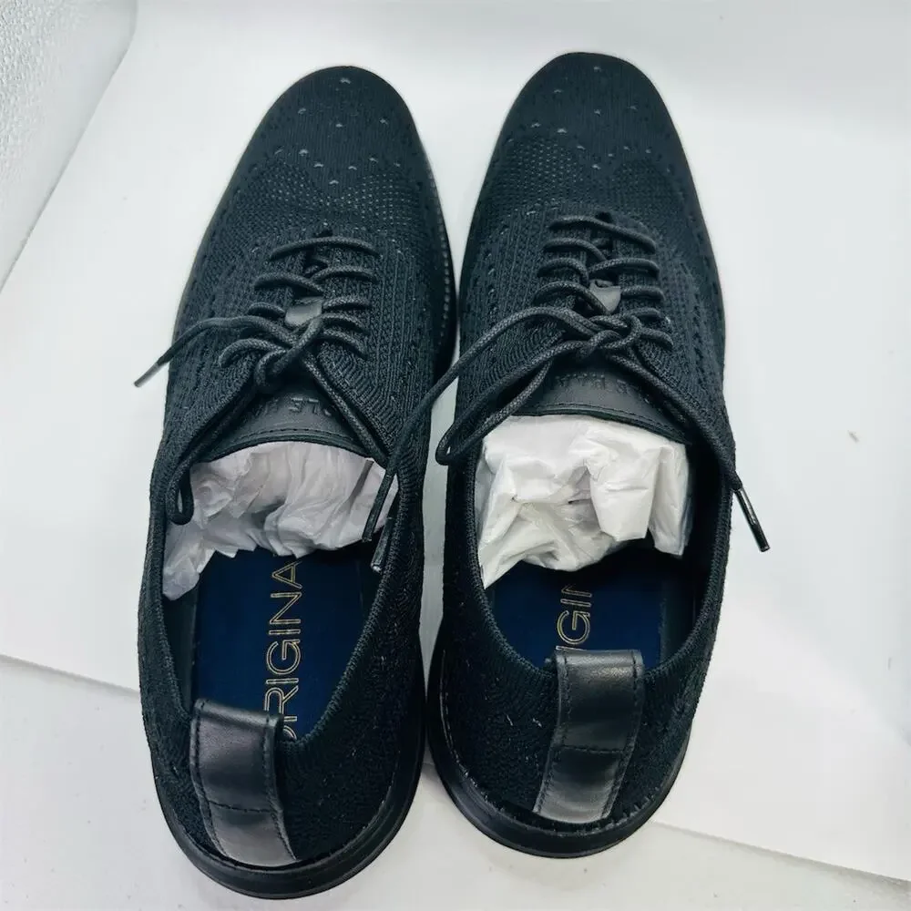 Cole Haan ØriginalGrand Wingtip Oxford Dress Shoes Black Men's Size 12